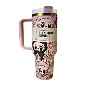 Labubu LoveShackFancy Stanley Tumbler, NEW IN BOX Authentic Collectible, 40oz
